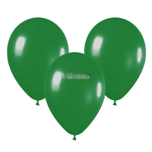 Globo Latex Liso Color VERDE OSCURO 10 Pulgadas X10 Unidades