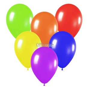 Globo Latex Liso Colores SURTIDOS 10 Pulgadas X10 Unidades