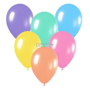 Globo Latex Liso Colores SURTIDOS PASTEL 10 Pulgadas X10 Unidades