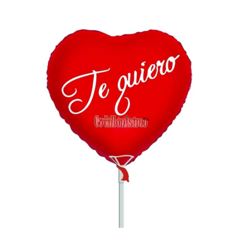 Globo Corazón Inflable Metalizado Te Quiero 49cm