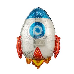 Globo Metalizado Forma Nave Espacial 65 x 54 cm