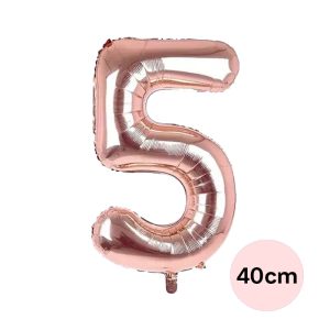 Globo Numero 5 Rose Gold 40cm