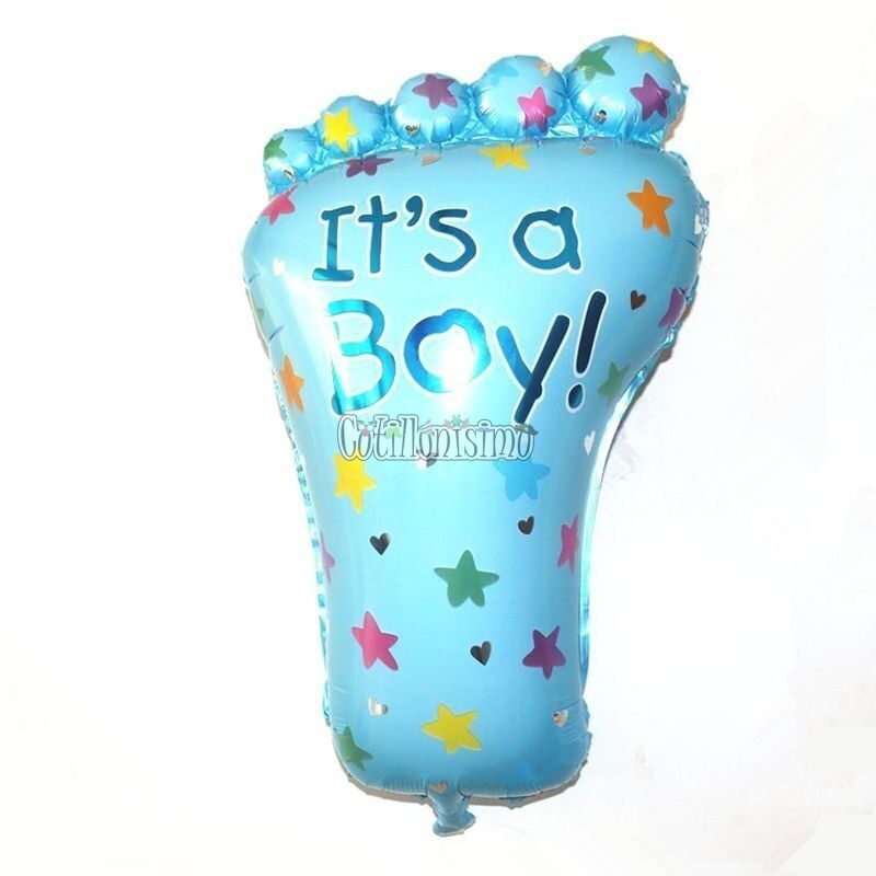 Globo Piecito ITS A BOY Celeste 72cm