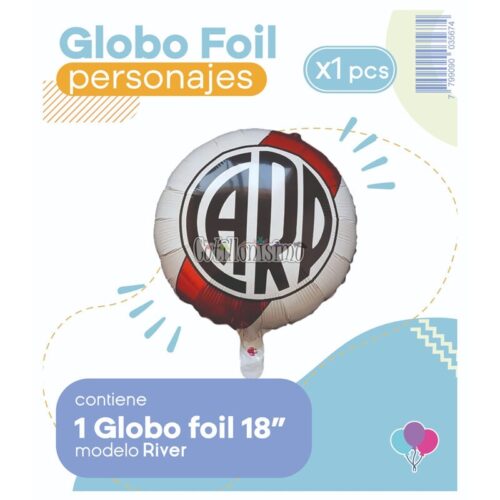 Globo RIVER (18 Pulgadas) Apto Aire