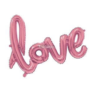 Globo Metalizado LOVE Color Rose Gold 70 x 50cm
