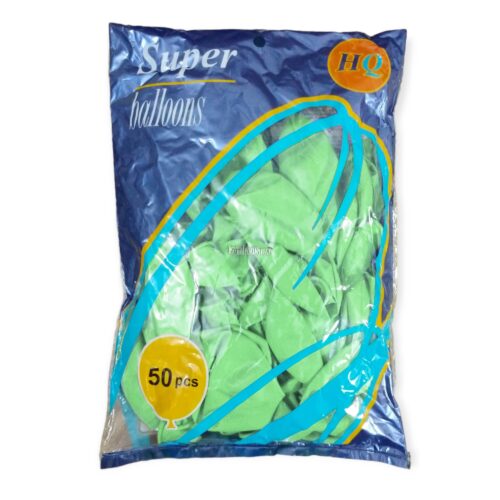 Globos HQ ESTANDAR 12 Pulgadas Verde Agua X50u