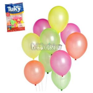 Globo Tuky 9 Pulgadas Multicolor Surtido Fluo x25 - Imagen 2