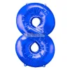 Globo Numero 8 Color Azul 80cm De Alto