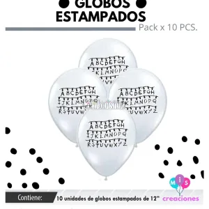 Globos STRANGER THINGS 12 Pulgadas X10 Unidades