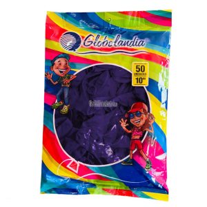 Globos GLOBOLANDIA LISO ESTANDAR 10 Pulgadas VIOLETA X50