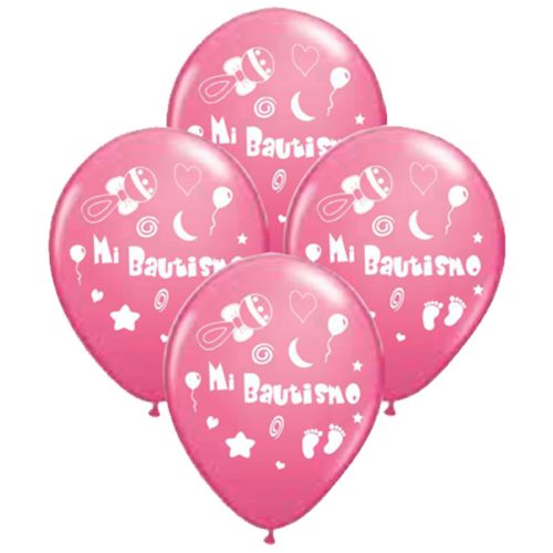 Globos BAUTISMO NENA 12 Pulgadas X10 Unidades