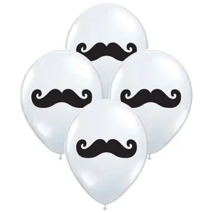 Globos BIGOTE 12 Pulgadas X10 Unidades