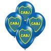 Globos BOCA JUNIORS 12 Pulgadas X10 Unidades