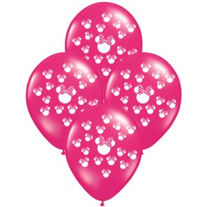 Globos CABEZA MINNIE 12 Pulgadas X10 Unidades