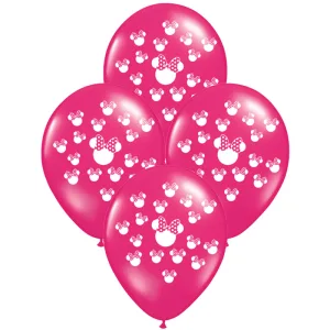 Globos CABEZA MINNIE 12 Pulgadas X10 Unidades