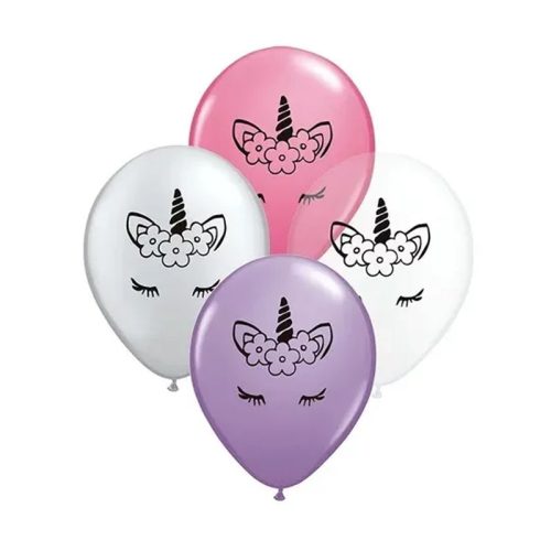 Globos CARA UNICORNIO 12 Pulgadas X10 Unidades