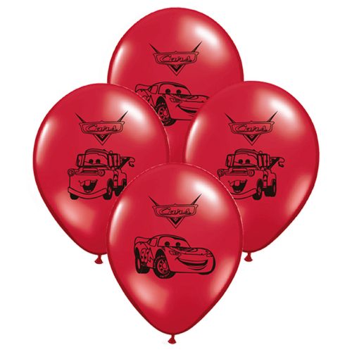 Globos CARS 12 Pulgadas X10 Unidades