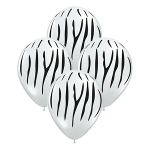 Globos CEBRA 12 Pulgadas X10 Unidades