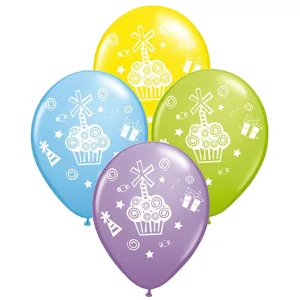 Globos CUPCAKE 12 Pulgadas X10 Unidades