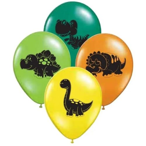 Globos DINOSAURIOS 12 Pulgadas X10 Unidades