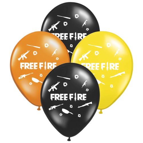 Globos FREE FIRE 12 Pulgadas X10 Unidades