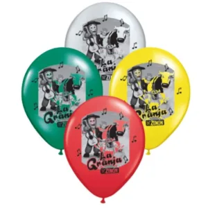 Globos LA GRANJA DE ZENON 12 Pulgadas X10 Unidades