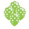 Globos Lunares Blancos Color VERDE MANZANA 12 Pulgadas X10 Unidades