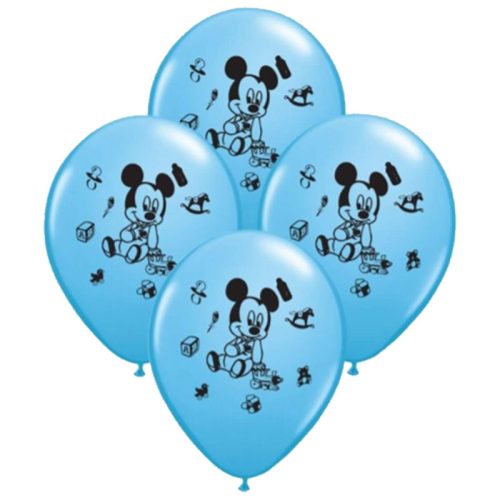Globos MICKEY BEBE 12 Pulgadas X10 Unidades