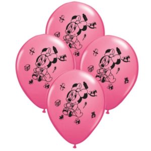 Globos MINNIE BEBE 12 Pulgadas X10 Unidades