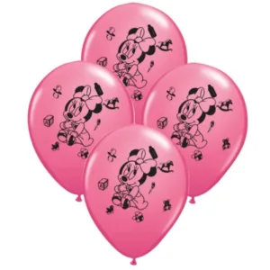 Globos MINNIE BEBE 12 Pulgadas X10 Unidades