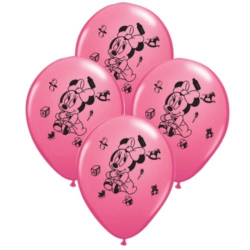 Globos MINNIE BEBE 12 Pulgadas X10 Unidades