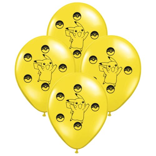 Globos PIKACHU 12 Pulgadas X10 Unidades