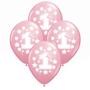 Globos Primer Añito NENA 12 Pulgadas X10 Unidades