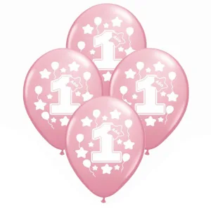 Globos Primer Añito NENA 12 Pulgadas X10 Unidades