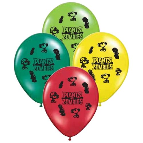 Globos PLANTAS VS ZOMBIES 12 Pulgadas X10 Unidades