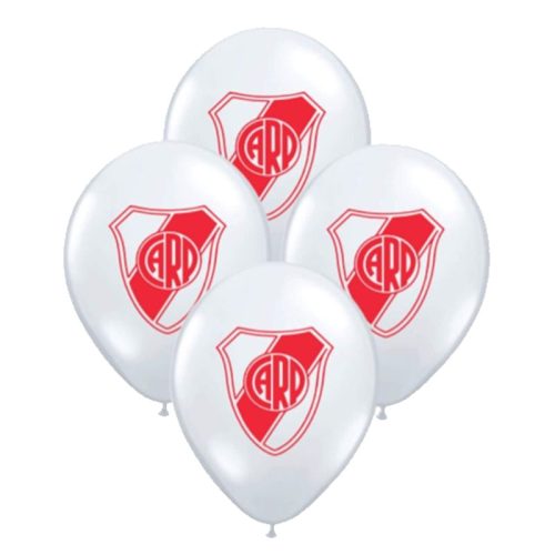 Globos RIVER PLATE 12 Pulgadas X10 Unidades