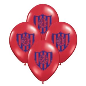 Globos SAN LORENZO 12 Pulgadas X10 Unidades