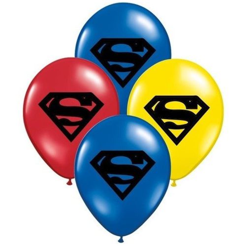 Globos SUPERMAN 12 Pulgadas X10 Unidades