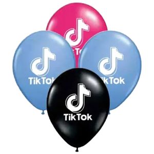 Globos TIK TOK 12 Pulgadas X10 Unidades