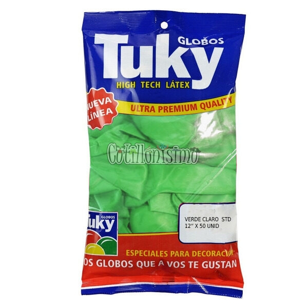 Globo Tuky Standar 12 Pulgadas Verde Manzana x50u