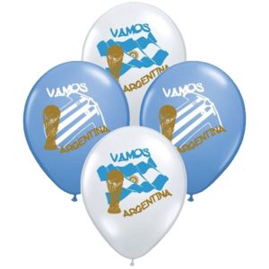 Globos VAMOS ARGENTINA 12 Pulgadas X10 Unidades