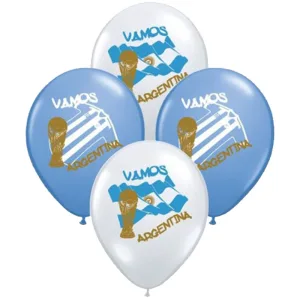 Globos VAMOS ARGENTINA 12 Pulgadas X10 Unidades