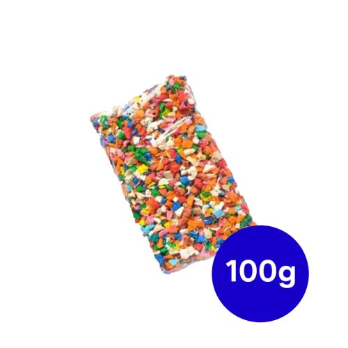 Goma Eva Picada Multicolor x100 gramos