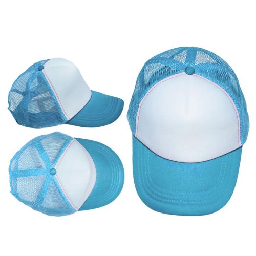 Gorra TRUCKER CELESTE (FRENTE BLANCO)