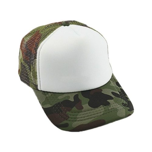 Gorra TRUCKER CAMUFLADA (FRENTE BLANCO)