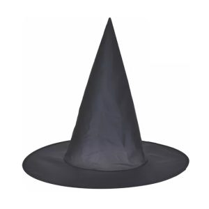 Sombrero Bruja Lisa x1 Unidad – Color Negro (FRISELINA)