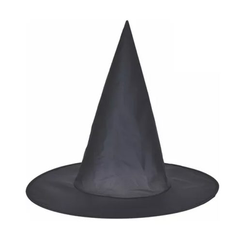 Sombrero Bruja Lisa x1 Unidad – Color Negro (FRISELINA)