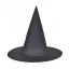 Gorro Bruja Agnes Clásico Negro Liso x1