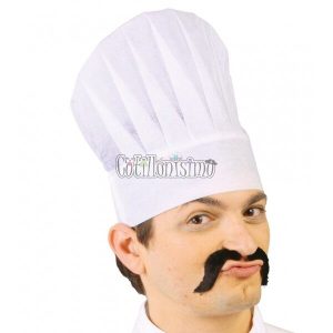 Gorro Cocinero Blanco Friselina 22 x 29cm Adulto