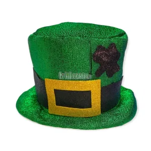 Gorro Galera Verde con Trebol San Patricio Lamé